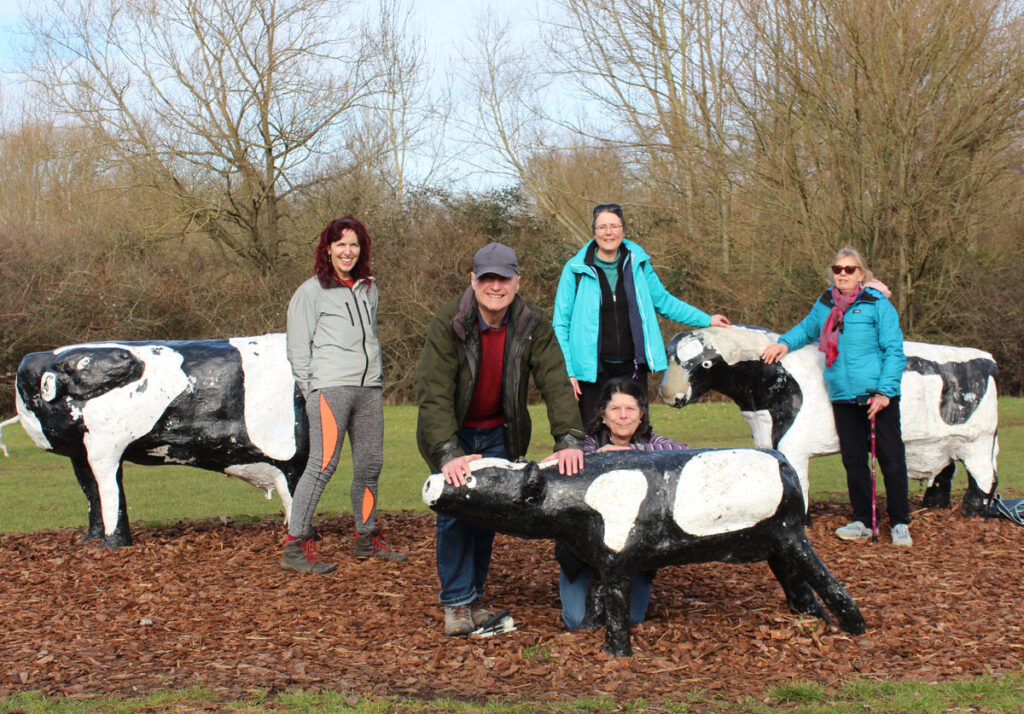 Still Green members at the Milton Keynes cows