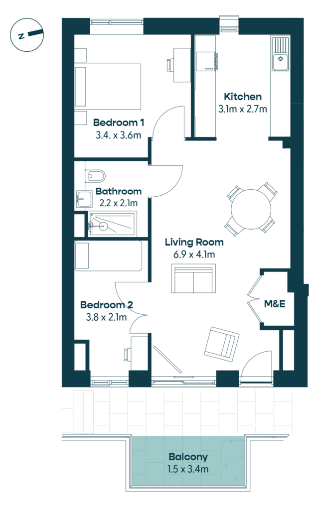 Floor Plan for Apartments 8, 9 and 10
