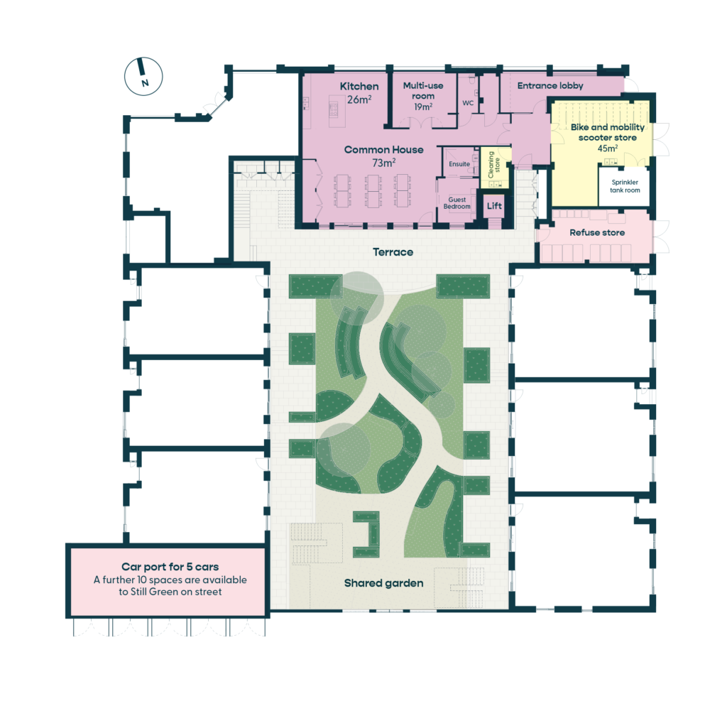 Common House spaces plan