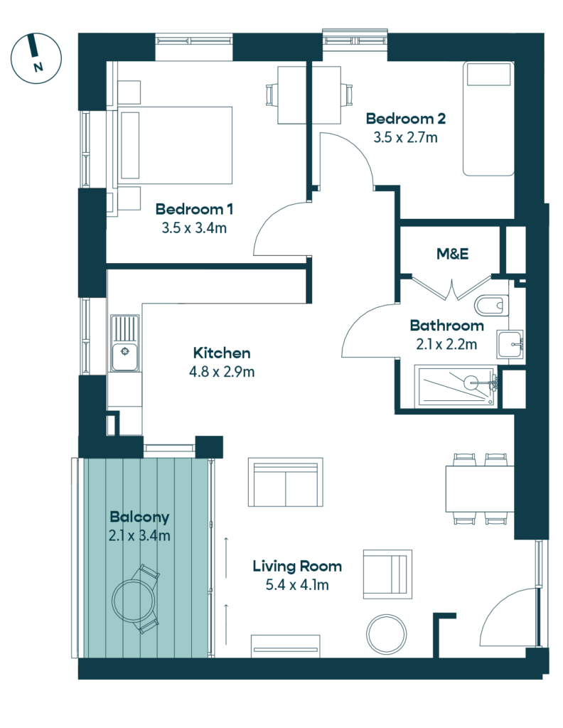 Floor Plan for Apartment 11
